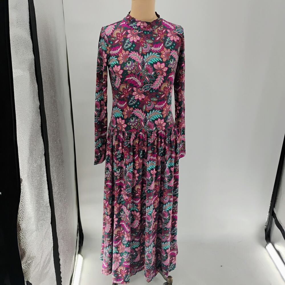 Loft Floral Dress Womens S Cottagecore Boho‎ Floral Ditsy Flowers Maxi